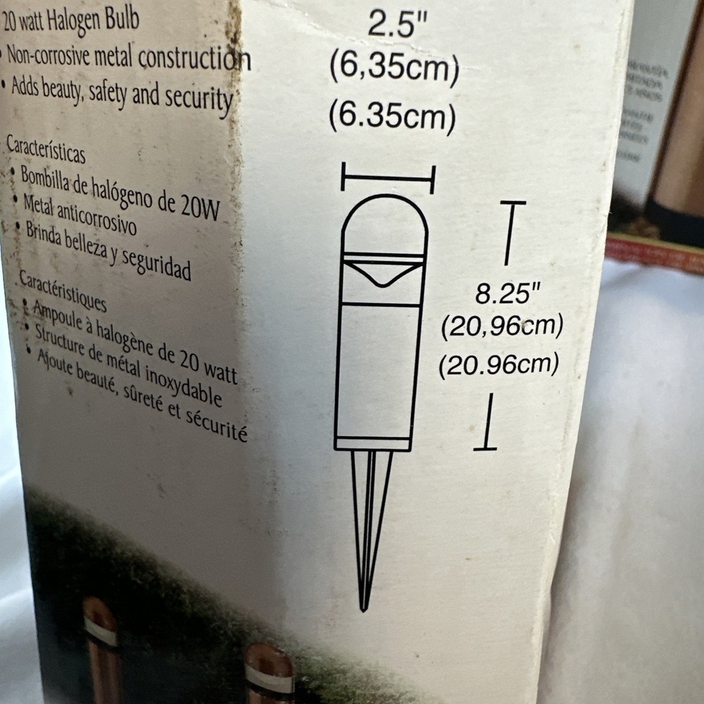2 Intermatic CL635RK Malibu Low Voltage Metal Cap 20W Bollard Light Copper NOS - Picture 7 of 16